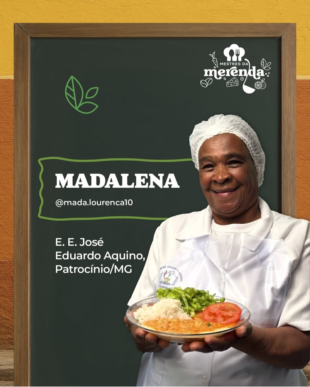 Cantineira de Patrocínio é selecionada para o ‘Mestres da Merenda’