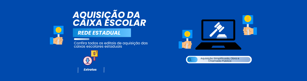 Imagem - Banner Aquisições da Caixa escolar