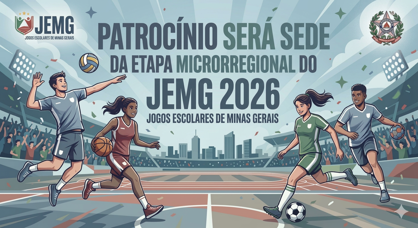 Patrocínio – Sede da Etapa Microrregional do JEMG 2026