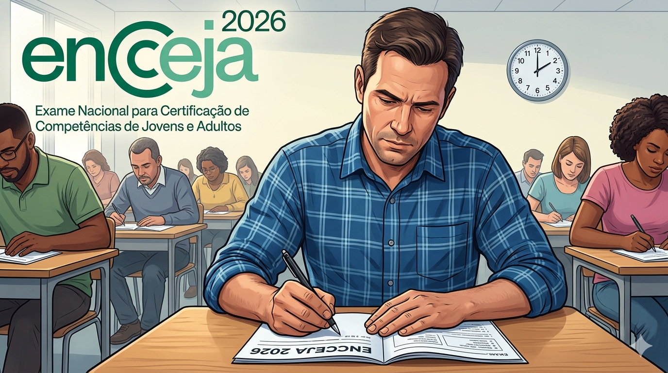 Inep publica edital do Encceja 2026 e abre prazo para justificativa de ausência